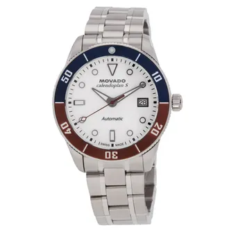 Movado Heritage Series Calendoplan S Automatic White Dial Mens Watch 3650222
