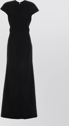 Jil Sander virgin wool cutout maxi dress