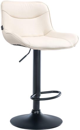 Clp Taburete De Bar Vonore En Polipiel Crema Negro