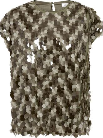 Co'Couture Rhea CC Sequin Top - Blouses & Shirts - Mujer - Verde - XS