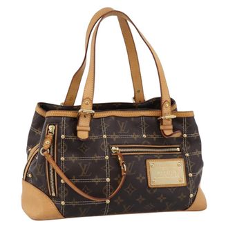 Louis Vuitton Riveting Monogram Canvas Brown Canvas Handbag (Pre-Owned)