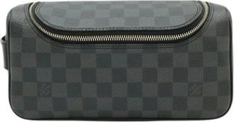 Louis Vuitton Pre-owned Clutches, female, Black, Size: ONE SIZE Pre-owned Damier Graphite Toiletry Pouch