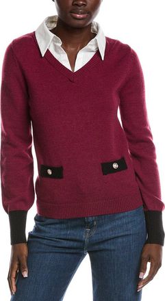 Nanette Lepore Twofer Collar Sweater