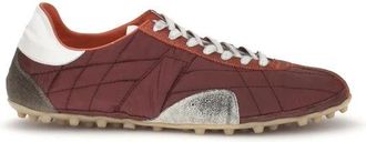 Maison Margiela Gewatteerde lage top sneakers - Heren - Sneakers - Rood - 43 EU - Su&egrave;de - Schoenen