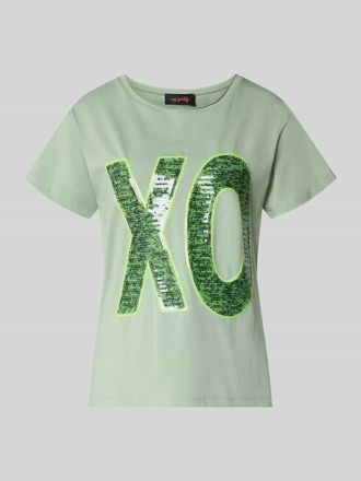 Miss Goodlife T-Shirt mit Paillettenbesatz in Lind, Gr&ouml;&szlig;e XL