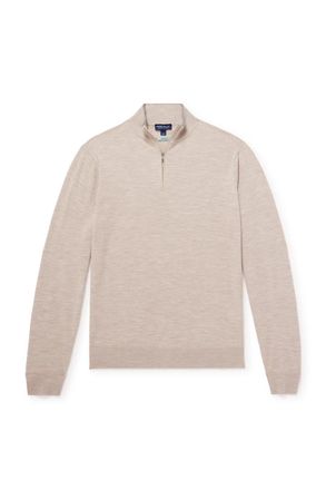 Peter Millar Excursionist Flex Merino Wool-Blend Half-Zip Sweater