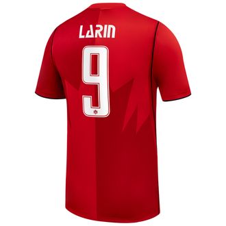 Nike Cyle Larin Canada Soccer 2026 Stadium Home Nike Mens Dri-FIT Soccer Jersey in Red | NN203945126-CAN