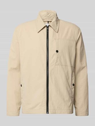 Marc O'Polo Denim Marc OPolo Denim Regular Fit Blouson mit Umlegekragen in Sand, Gr&ouml;&szlig;e XXL