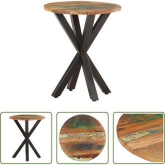 vidaXL vidaXL Legno di recupero - Tavolino di Servizio 48x48x56 cm in Legno Massello di Recupero