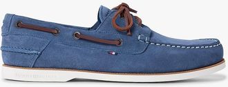 Tommy Hilfiger Mens Suede Boat Shoes - Blue - US 11.5 / EU 45