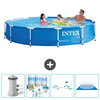 Intex Piscina Con Estructura Redonda - 366x76 Cm - 7-piezas S21028
