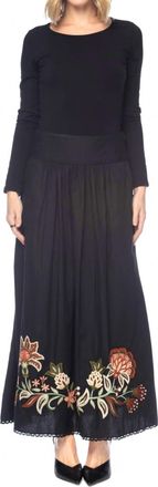 Tolani Madonna Embroidered Skirt In Blue