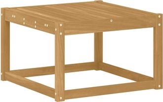 vidaXL Mesa De Exterior Madera De Acacia S&oacute;lida Blanco 59 X 59 X 37 Cm Vidaxl