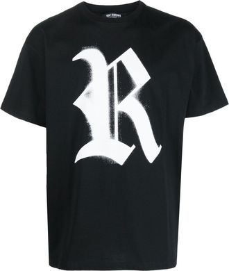 Raf Simons logo-print cotton T-shirt - unisex - Cotton - S - Black