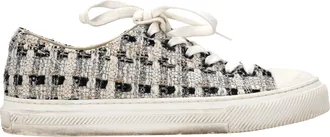 Stuart Weitzman Goldie Sneakers in Multicolor Tweed