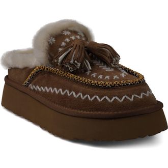Zigi Soho Michel Faux Fur Platform Bootie in Tan Suede at Nordstrom, Size 8Us