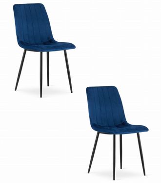 OEM Silla Lava - Terciopelo Azul Marino X 2