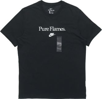 Nike Alphabet Printing Round Neck Short Sleeve Black CK9768-010