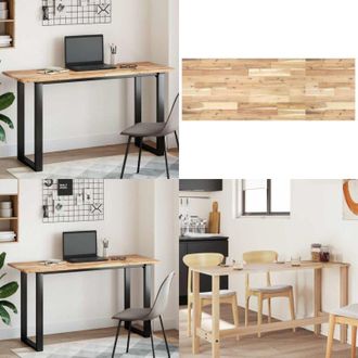 vidaXL Piano Tavolo Rettangolare 140x50x2cm Legno Massello di Acacia - Tavolo in acacia - Tavolo da pranzo