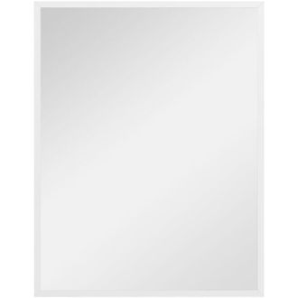 HOMCOM Homcom - Espejo De Pared Decorativo 70x90 Cm Espejo Rectangular Espejo Estilo Moderno Para Sal&oacute;n Dormitorio Entrada Blanco