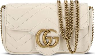 Gucci GG Marmont kleine schoudertas - Wit