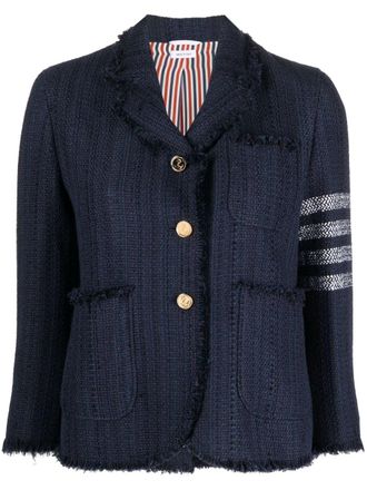 Thom Browne Giacca con dettaglio a 4 righe - Blu