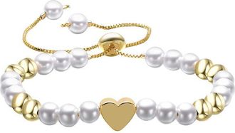 Rachel Glauber 14K Plated Beads Bracelet