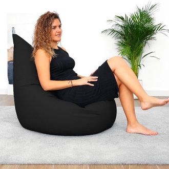 Happers Puff Butaca Polipiel Negro Happers Xl