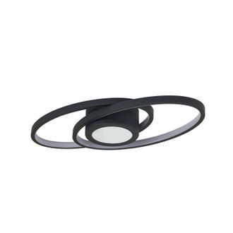 Lindby L&aacute;mpara De Techo Led thalina En Negro Metal - Lindby