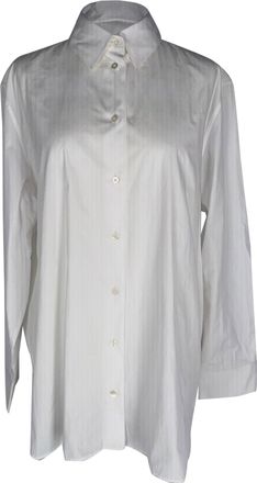 The Row Button-Down Shirt in White Cotton