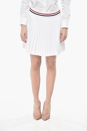 Thom Browne Minigonna Pliss&egrave; in Maglia Thom Browne