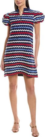 Sail to Sable Sail To Sable Ric-Rac Button Front Linen-Blend Mini Dress