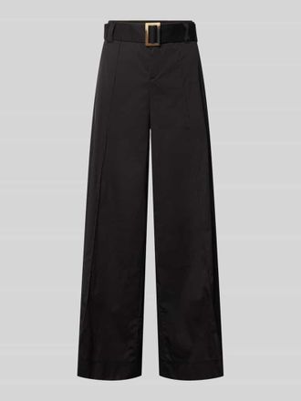 M.A.C Wide Leg Hose mit G&uuml;rtel Modell Carletta in Black, Gr&ouml;&szlig;e 32