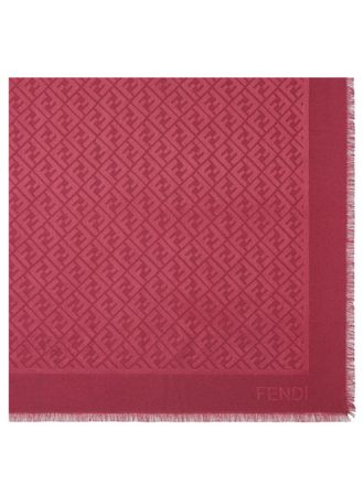 Fendi Cherry Logo Square Scarf