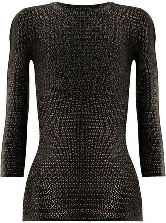Wolford Daisy Net Top Long Sleeves