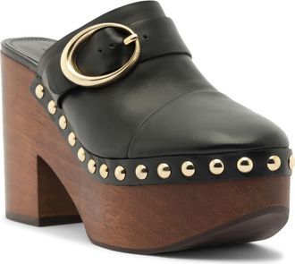 Schutz Piper Ankle Strap Platform Sandal in Black at Nordstrom, Size 9.5