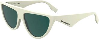 Karl Lagerfeld Zonnebril Kl 6185S - Dames - Zonnebrillen - Wit - 59 MM - Accessoires