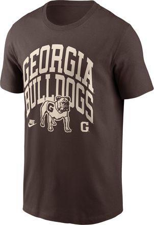 Nike Georgia Bold Nike Mens College T-Shirt in Brown | N19920QUGV-V4P