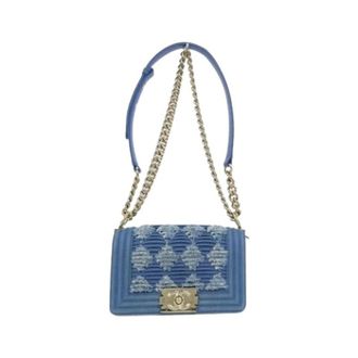 Chanel Pre-owned Vintage Shoulder Bag - Dames - Pre-owned - Blauw - Maat: ONE Size Denim