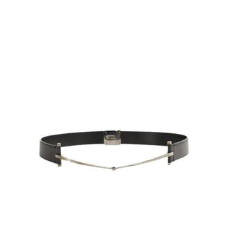 Gucci Pre-owned Small Leather Belt - female - Gucci Vintage - Vintage Belts - Black - ONE SIZE - Pre-owned