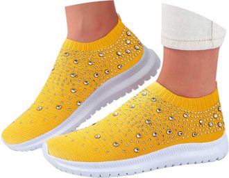 Generic Shoes Womens Elegant Slip On Loafers Flat Fashionable Trainers Outdoor Leisure Walking Fitness Nurse Sports Shoes Summer Shoes Work Shoes Slip-On Shoe