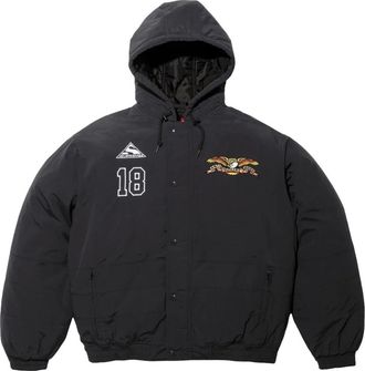 SUPREME ANTIHERO Stadium jack met capuchon - Zwart