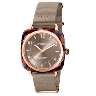 Briston Clubmaster Beige Dial Unisex Watch 21536.PRA.UBR.30.NT