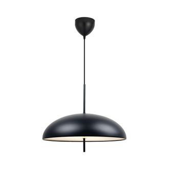 Nordlux Premium Indoor Pendant Light Black Metal E27 Diffused - Mains Powered, IP20