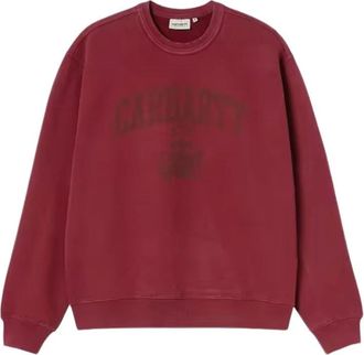 Carhartt Work in Progress Hoodies & sweatvesten, Heren, Bruin, S, Katoen, Faded Pond Corps Sweatshirt