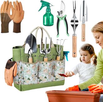 OEM Juego De Herramientas Manuales Para Jardiner&iacute;a - Herramientas Compactas Para Plantar Plantar, Rastrillar, Airear El Suelo Y Desherbar Manualmente Para