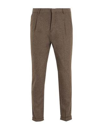 8 by YOOX FLANNEL ESSENTIAL PLEATED CHINO PANT