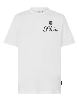 Philipp Plein Round Neck T-Shirt Embossed Signature