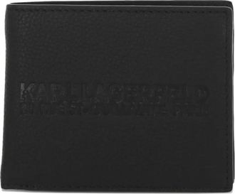 Karl Lagerfeld Portafoglio bi-fold con logo - Nero