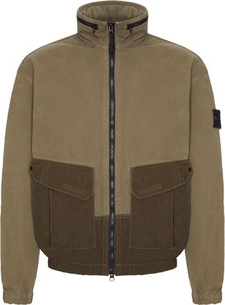 Stone Island COTTON JACKET WITH BADGE - Stone Island - Man